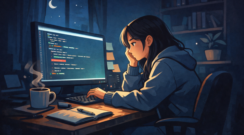 코딩하는 여자개발자 대표이미지#2